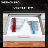 Maxbell Modular Wrench Organizer 24 Tools Organization for Mechanics Repair Shop Men Red