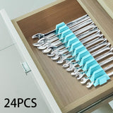 Maxbell Modular Wrench Organizer 24 Tools Organization for Mechanics Repair Shop Men Green