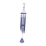 Maxbell 37 inch Memorial Wind Chime Simple Hanging Decor for Backyard Garden Outside Blue