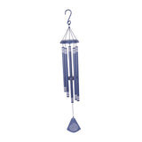 Maxbell 37 inch Memorial Wind Chime Simple Hanging Decor for Backyard Garden Outside Blue
