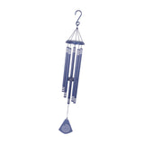 Maxbell 37 inch Memorial Wind Chime Simple Hanging Decor for Backyard Garden Outside Blue