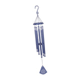 Maxbell 37 inch Memorial Wind Chime Simple Hanging Decor for Backyard Garden Outside Blue