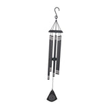Maxbell 37 inch Memorial Wind Chime Simple Hanging Decor for Backyard Garden Outside Brown