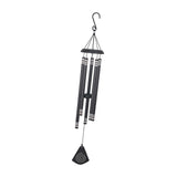 Maxbell 37 inch Memorial Wind Chime Simple Hanging Decor for Backyard Garden Outside Brown