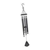 Maxbell 37 inch Memorial Wind Chime Simple Hanging Decor for Backyard Garden Outside Brown