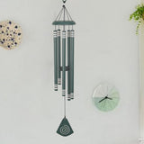 Maxbell 37 inch Memorial Wind Chime Simple Hanging Decor for Backyard Garden Outside Green