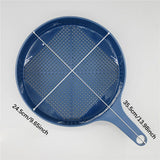 Maxbell 4x Bonsai Soil Sieve Garden Hand Tools Easy to Grasp Plants Sand Filter Tool Dark Blue