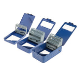 Maxbell Twist Drill Case Index Storage Box for DIY Repairs Professional Metalworking 13cmx8.8cmx1.8cm