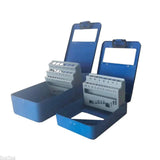 Maxbell Twist Drill Case Index Storage Box for DIY Repairs Professional Metalworking 13cmx8.8cmx1.8cm