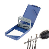Maxbell Twist Drill Case Index Storage Box for DIY Repairs Professional Metalworking 13cmx8.8cmx1.8cm