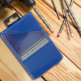 Maxbell Twist Drill Case Index Storage Box for DIY Repairs Professional Metalworking 13cmx8.8cmx1.8cm
