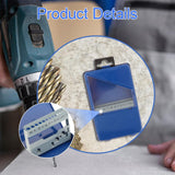 Maxbell Twist Drill Case Index Storage Box for DIY Repairs Professional Metalworking 13cmx8.8cmx1.8cm