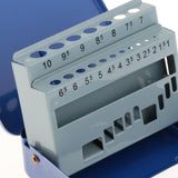 Maxbell Twist Drill Case Index Storage Box for DIY Repairs Professional Metalworking 15cmx11cmx3.7cm
