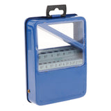 Maxbell Twist Drill Case Index Storage Box for DIY Repairs Professional Metalworking 15cmx11cmx3.7cm