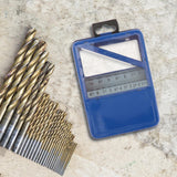 Maxbell Twist Drill Case Index Storage Box for DIY Repairs Professional Metalworking 15cmx11cmx3.7cm