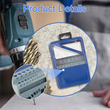 Maxbell Twist Drill Case Index Storage Box for DIY Repairs Professional Metalworking 15cmx11cmx3.7cm