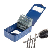 Maxbell Twist Drill Case Index Storage Box for DIY Repairs Professional Metalworking 18cmx10.5cmx5.5cm