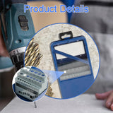 Maxbell Twist Drill Case Index Storage Box for DIY Repairs Professional Metalworking 18cmx10.5cmx5.5cm