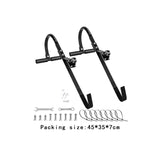 Maxbell 2x Ladder Roof Hook with Wheel Accessories T Bar Steel Ladder Hooks for Roof L