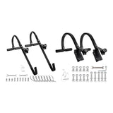 Maxbell 2x Ladder Roof Hook with Wheel Accessories T Bar Steel Ladder Hooks for Roof L
