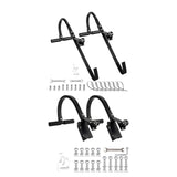 Maxbell 2x Ladder Roof Hook with Wheel Accessories T Bar Steel Ladder Hooks for Roof L