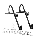 Maxbell 2x Ladder Roof Hook with Wheel Accessories T Bar Steel Ladder Hooks for Roof L
