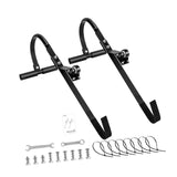 Maxbell 2x Ladder Roof Hook with Wheel Accessories T Bar Steel Ladder Hooks for Roof L