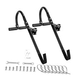 Maxbell 2x Ladder Roof Hook with Wheel Accessories T Bar Steel Ladder Hooks for Roof L
