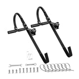 Maxbell 2x Ladder Roof Hook with Wheel Accessories T Bar Steel Ladder Hooks for Roof L