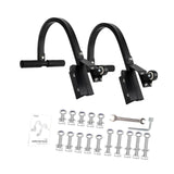 Maxbell 2x Ladder Roof Hook with Wheel Accessories T Bar Steel Ladder Hooks for Roof S