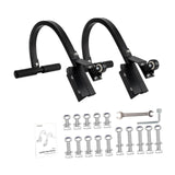 Maxbell 2x Ladder Roof Hook with Wheel Accessories T Bar Steel Ladder Hooks for Roof S