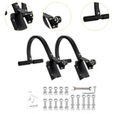 Maxbell 2x Ladder Roof Hook with Wheel Accessories T Bar Steel Ladder Hooks for Roof S