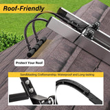 Maxbell 2x Ladder Roof Hook with Wheel Accessories T Bar Steel Ladder Hooks for Roof S