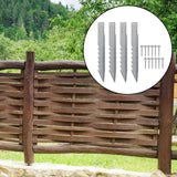 Maxbell 4Pcs Fence Post Anchor Spikes Length 41cm Sturdy Simple Assembly with Screws