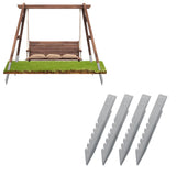 Maxbell 4Pcs Fence Post Anchor Spikes Length 41cm Sturdy Simple Assembly with Screws