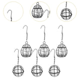 Maxbell 6 Pieces Bird Feeders Decor Hanging Birdfeeder for Bird Lovers Backyard Gift