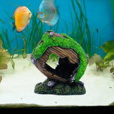 Broken Barrel Aquarium Decoration Landscaping Statue for Lawn Yard Courtyard