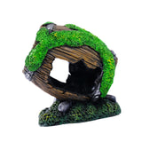 Broken Barrel Aquarium Decoration Landscaping Statue for Lawn Yard Courtyard
