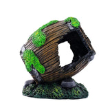 Broken Barrel Aquarium Decoration Landscaping Statue for Lawn Yard Courtyard