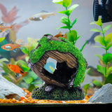 Broken Barrel Aquarium Decoration Landscaping Statue for Lawn Yard Courtyard