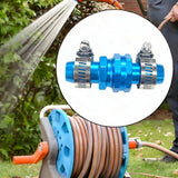 Maxbell Garden Hose Repair Connector Easy to Install Garden Hose Fittings  Blue