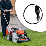 Lawn Mower Throttle Cable Kit Parts with Switch Lever for Garden Patio Tools Black