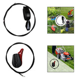 Lawn Mower Throttle Cable Kit Parts with Switch Lever for Garden Patio Tools Black