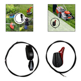 Lawn Mower Throttle Cable Kit Parts with Switch Lever for Garden Patio Tools Black