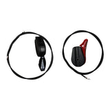 Lawn Mower Throttle Cable Kit Parts with Switch Lever for Garden Patio Tools Black