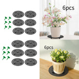 6 Pieces Plant Level Pot Elevator Garden Support Base Tray Flower Pot Holder 20cmx2cm