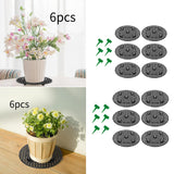 6 Pieces Plant Level Pot Elevator Garden Support Base Tray Flower Pot Holder 20cmx2cm