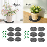 6 Pieces Plant Level Pot Elevator Garden Support Base Tray Flower Pot Holder 20cmx2cm