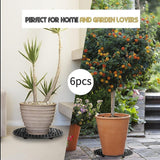 6 Pieces Plant Level Pot Elevator Garden Support Base Tray Flower Pot Holder 30cmx2cm