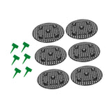 6 Pieces Plant Level Pot Elevator Garden Support Base Tray Flower Pot Holder 30cmx2cm